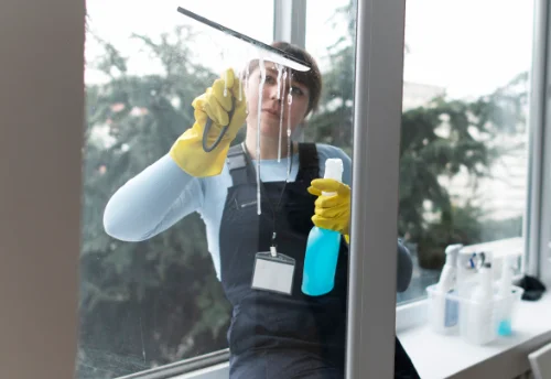 Nettoyage de vitres intérieures et extérieures à Fouquebrune